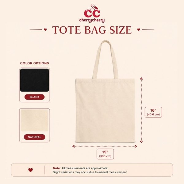 Size tote bag