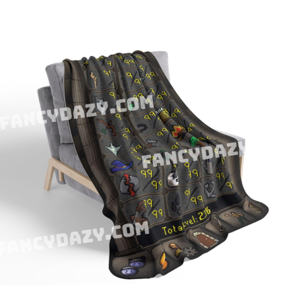 Old School RuneScape Maxed 2376 Blanket