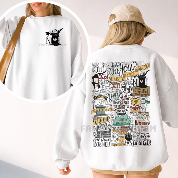 2 Sided –	The Knights Who Say Ni Monty Python Shirt