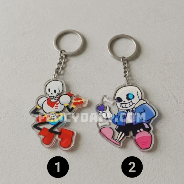 Sans & Papyrus Undertale Undertale Keychain
