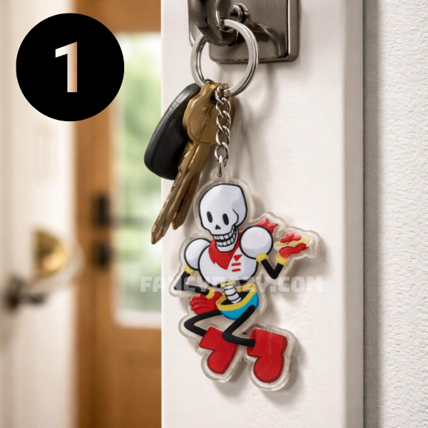 Sans & Papyrus Undertale Undertale Keychain