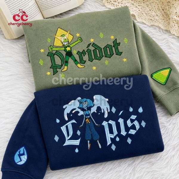 Lapis & Peridot Embroidered Shirt