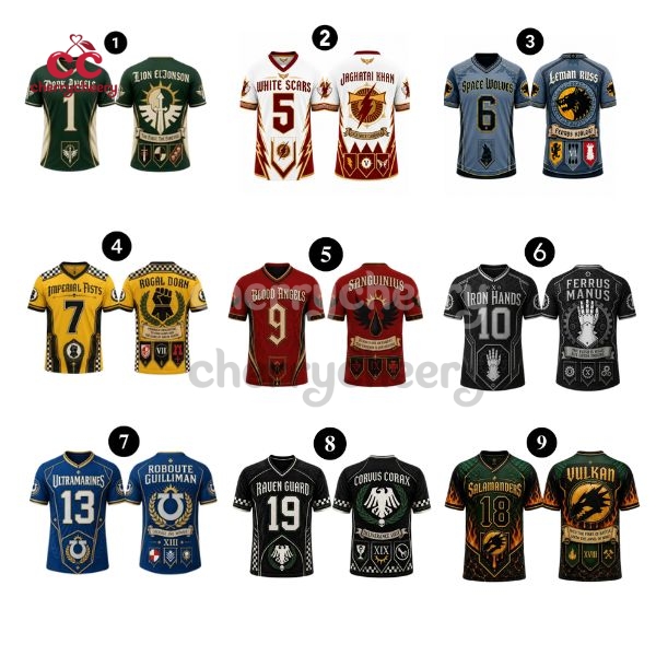 Warhammer 40K Inspired Football, V-neck Soccer Jersey