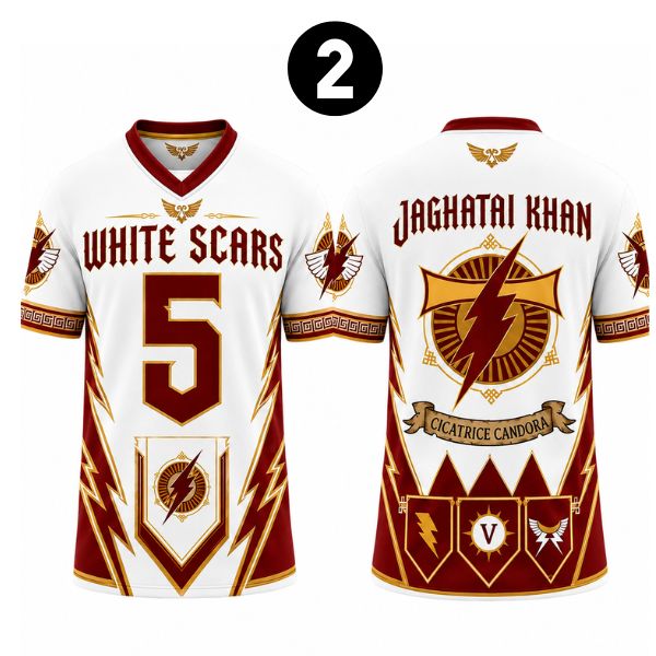 Warhammer 40K Inspired Football, V-neck Soccer Jersey