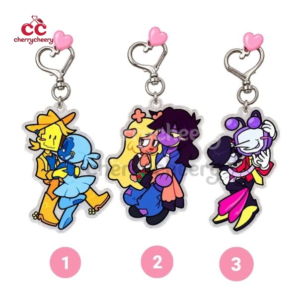 Cute Deltarune Couple  Keychains