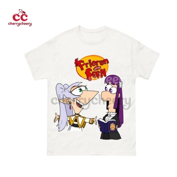 Frieren x Phineas and Ferb Shirt
