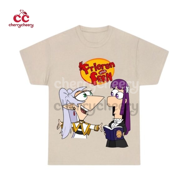 Frieren x Phineas and Ferb Shirt