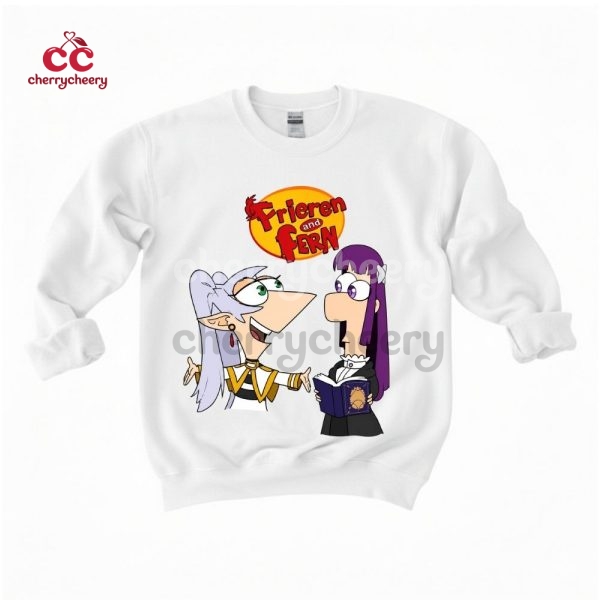 Frieren x Phineas and Ferb Shirt