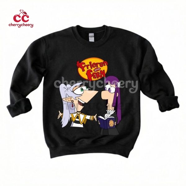 Frieren x Phineas and Ferb Shirt