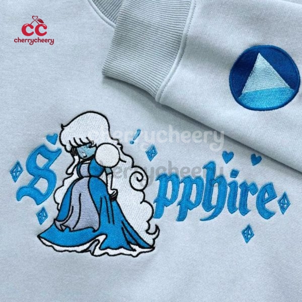 Steven Universe Ruby Sapphire embroidered sweatshirt