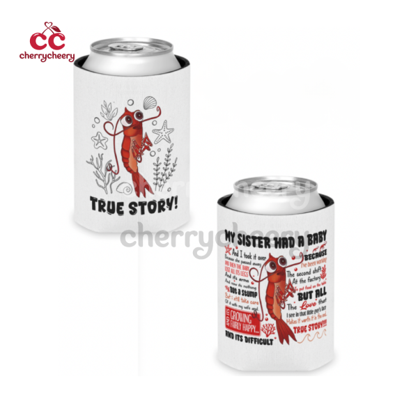True Story Shrimp Shark Tale Can Cooler