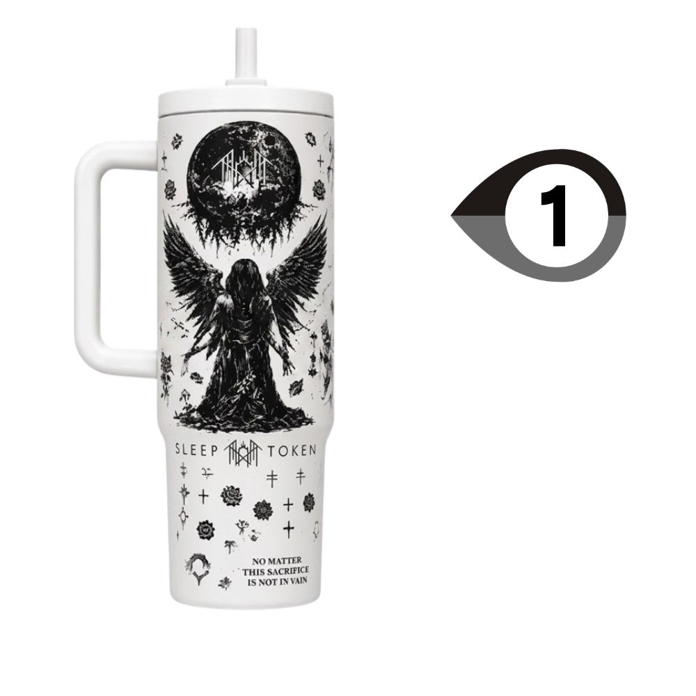 Sleep Token Black White Insulated Tumbler Sleep Token Black White Insulated Tumbler