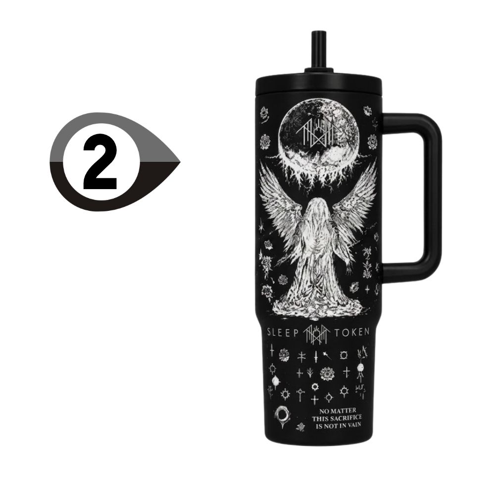 Sleep Token Black White Insulated Tumbler Sleep Token Black White Insulated Tumbler