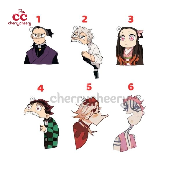 Demon Slayer Funny Duo Keychains