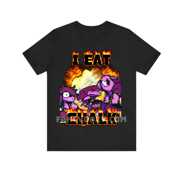 I Eat Chalk TShirt, Funny Deltarune Meme