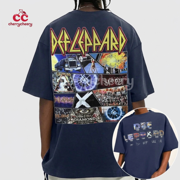 Def Leppard 2 Side Album Cover Shirt
