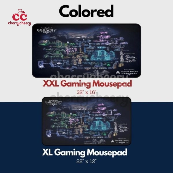 Hollow Knight Hallownest Map Desk Mat