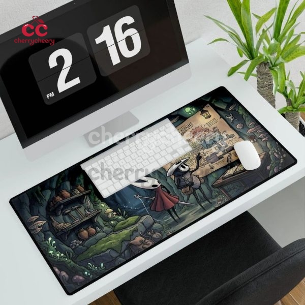 Hollow Knight Hornet, Quirrel Map Review Themed Desk Mat