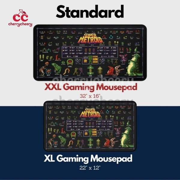 Super Metroid Bestiary Desk Mat