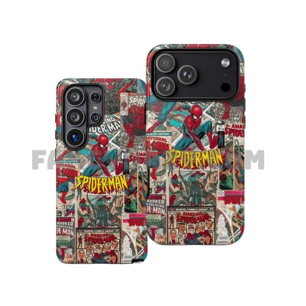 Vintage Spiderman Comic Collage Phone Case