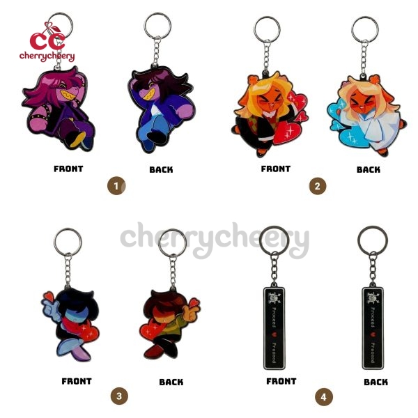 Double Sided Deltarune Acrylic Keychains