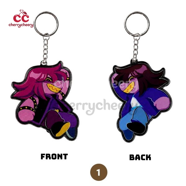 Double Sided Deltarune Acrylic Keychains