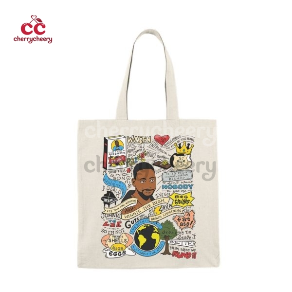 Winston New Girl Show Quotes Tote Bag