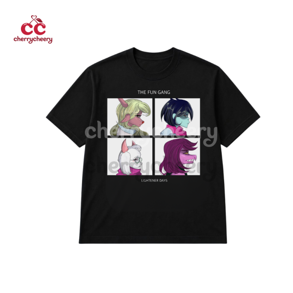 The Fun Gang Deltarune Shirt, Gorillaz x Deltarune