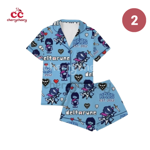 Kris Ralsei Berdly Deltarune Pajamas Set