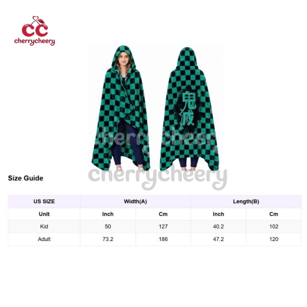 Demon Slayer Hooded Blanket