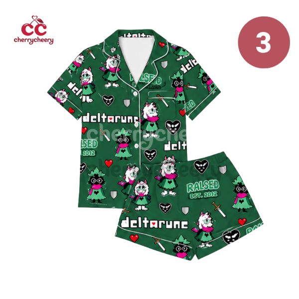 Kris Ralsei Berdly Deltarune Pajamas Set