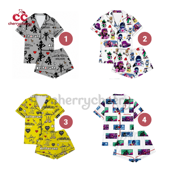 Cute Deltarune Character Pajama Set
