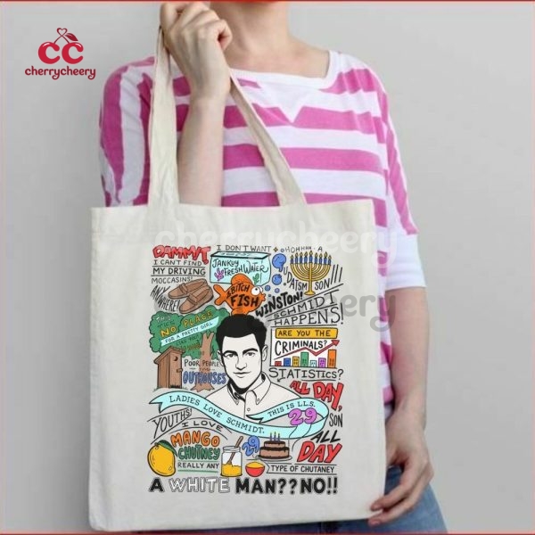 Schmidt New Girl Show Quotes Tote Bag
