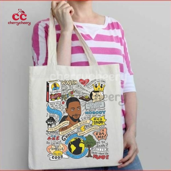 Winston New Girl Show Quotes Tote Bag