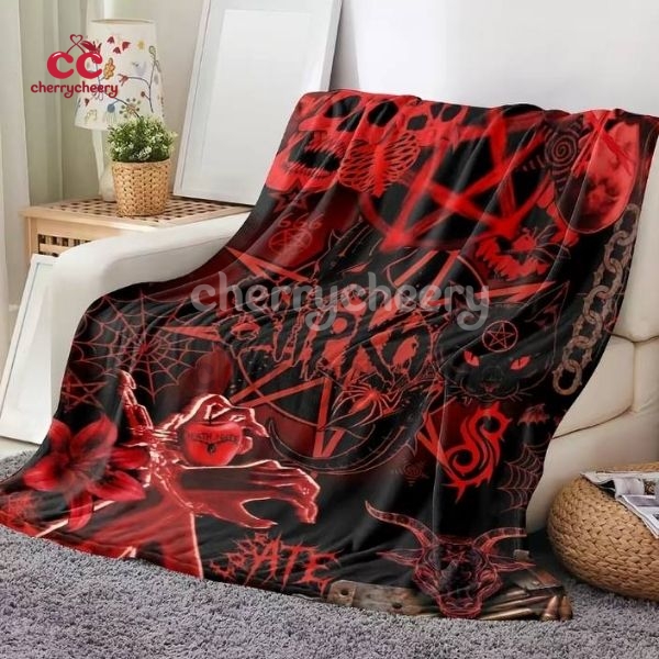 Slipknot Red Black Blanket
