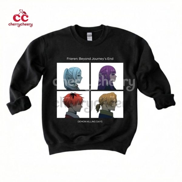 Frieren x Gorillaz Shirt
