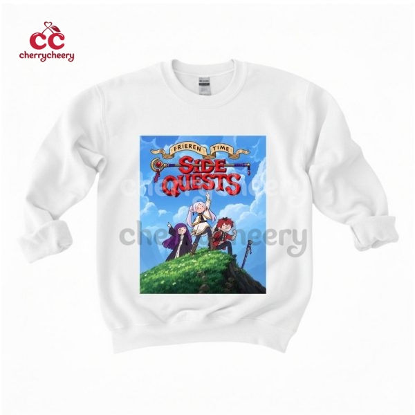 Frieren x Adventure Time Side Quests Shirt