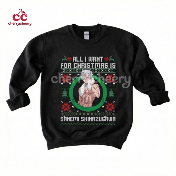 Demon Slayer – All I Want For Xmas Is Sanemi Shinazugawa Shirt