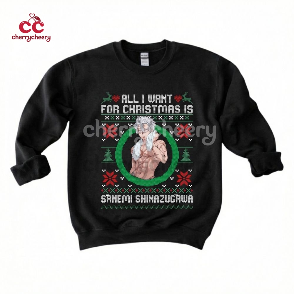 Demon Slayer – All I Want For Xmas Is Sanemi Shinazugawa Shirt Demon Slayer – All I Want For Xmas Is Sanemi Shinazugawa Shirt