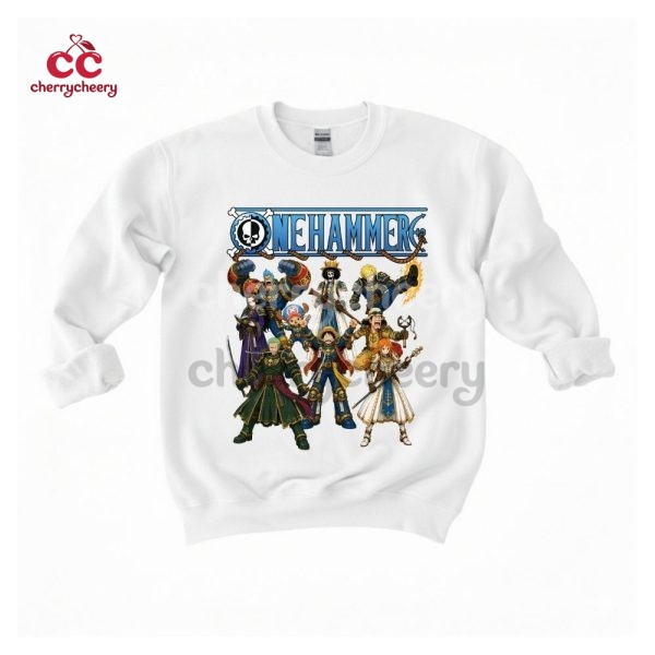 Onehammer Shirt, Warhammer x One piece