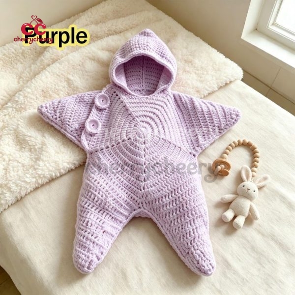 Crochet Baby Star Suit, Newborn Gift, Baby Shower Gift