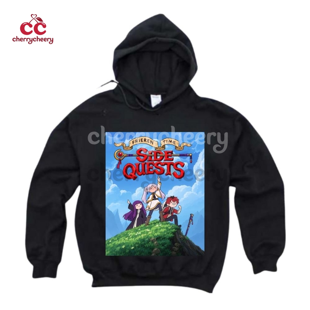 Frieren x Adventure Time Side Quests Shirt Frieren x Adventure Time Side Quests Shirt