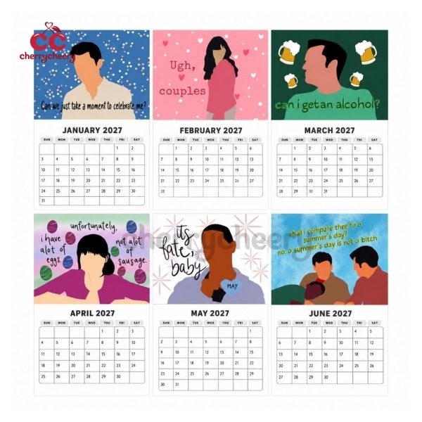 New Girl Quote TV Show 2027 Calendar