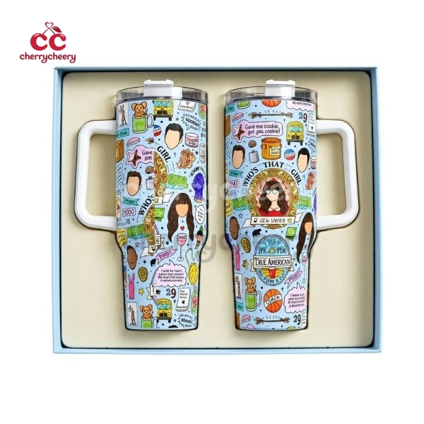New Girl TV Show Quotes Tumbler 40 Oz