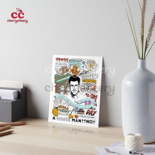 UNFRAMED Schmidt New Girl Show Quotes Poster
