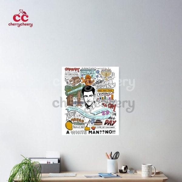 UNFRAMED Schmidt New Girl Show Quotes Poster