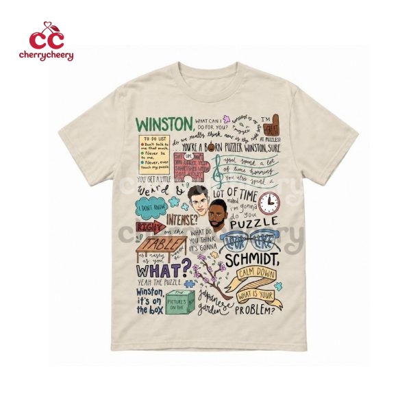 Schmidt & Winston New Girl Show Quotes Shirt