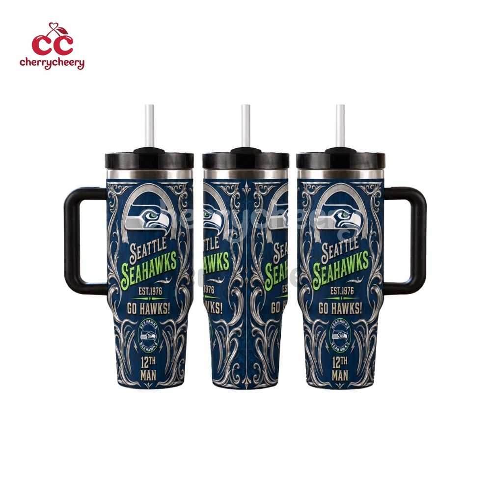 Seattle Seahawks Go Hawks Vintage Tumbler Seattle Seahawks Go Hawks Vintage Tumbler