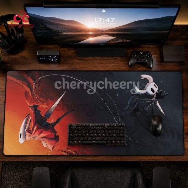 The Knight And Hornet Desk Mat