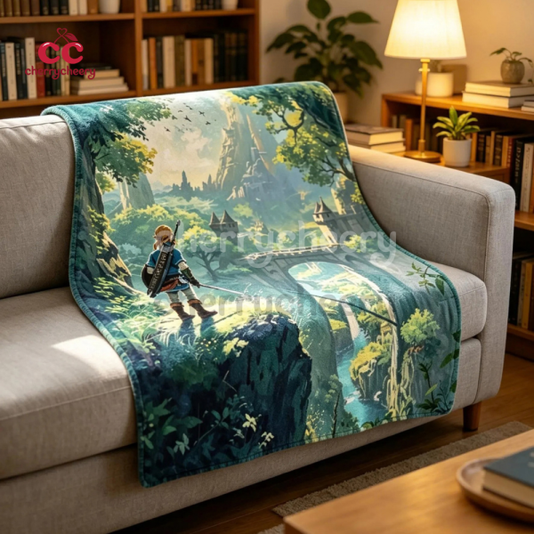 The Legend of Zelda Blanket, Link Hyrule Scenery
